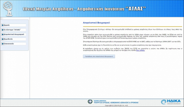 www.atlas.gov.gr- ΟΑΕΕ, ΙΚΑ, ΟΓΑ: Δείτε online τα ένσημά σας-Κωδικός και ΑΜΚΑ